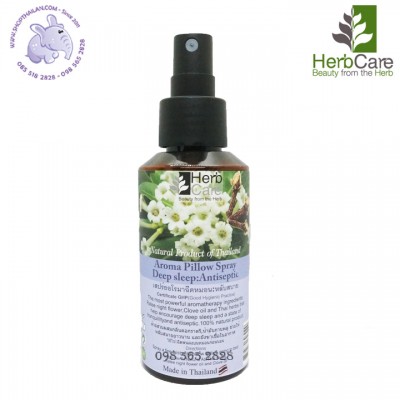  Liệu pháp mùi hương :Xịt gối ngủ Thảo mộc/Đinh hương Herb Care Thái Lan 